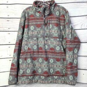 Powder River Outfitters Aztec Fleece Quarter Zip XXL